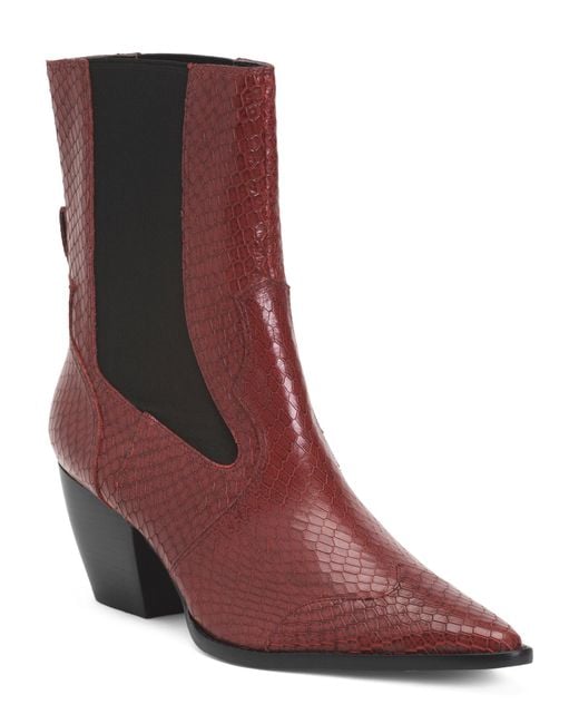 Tj Maxx Purple Leather Keith Booties For