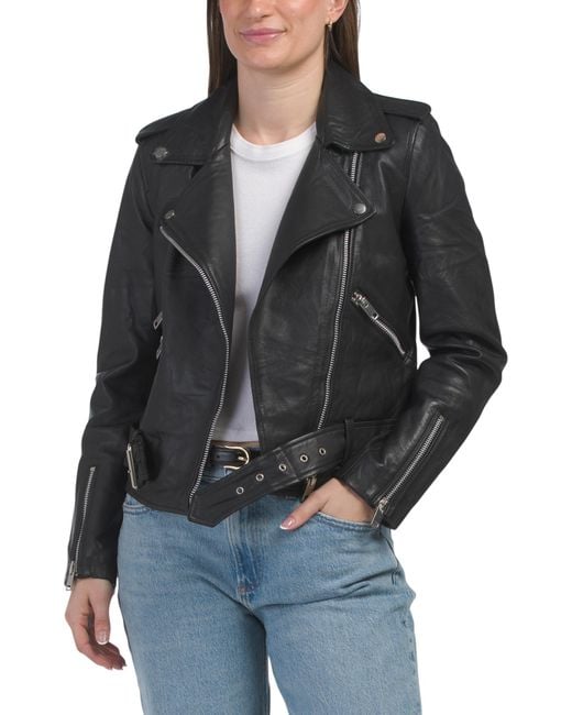 Tj Maxx Black Leather Allison Jacket For Polyester/Leather