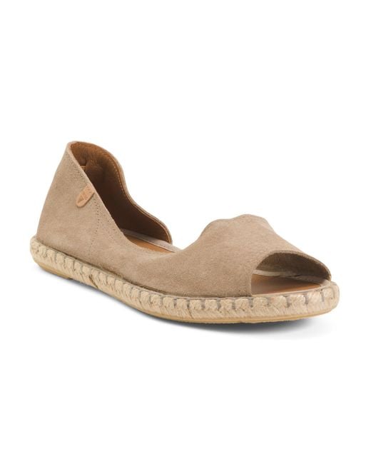 Tj Maxx Natural Suede Peep Toe Shoes For