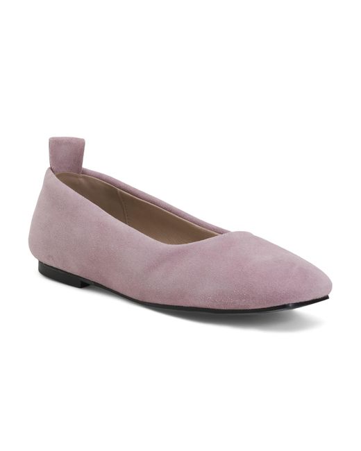 Tj Maxx Pink Suede Gala Ballet Flats For