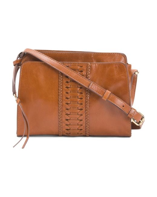 Tj Maxx Brown Leather Ariana Organizer Crossbody