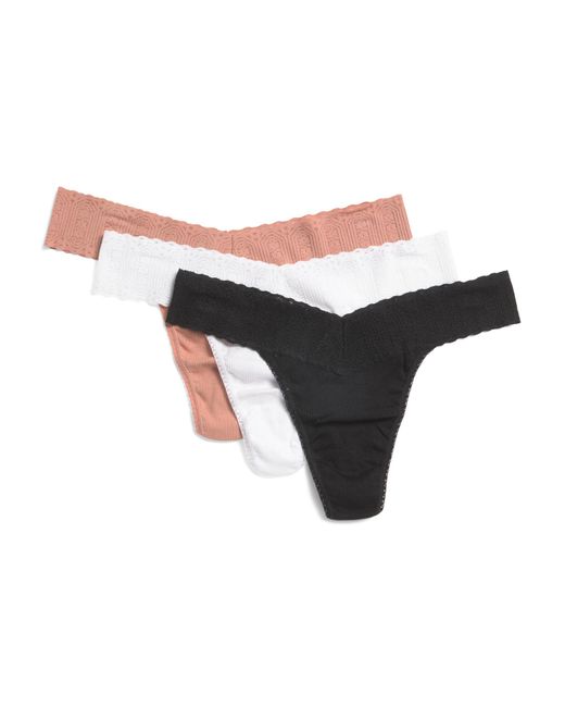 Tj Maxx Multicolor 3Pk Eco Rx Original Rise Thong For Nylon/Spandex/Cotton