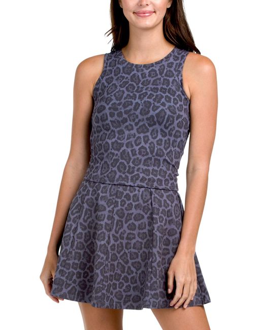 Tj Maxx Blue Cut Out Contour Tank Top For Spandex/Polyester