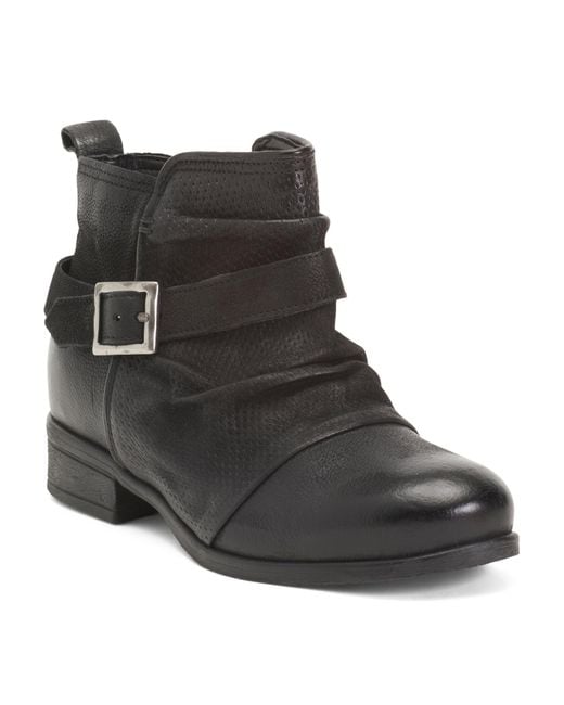 Tj Maxx Black Leather Suzy Booties For