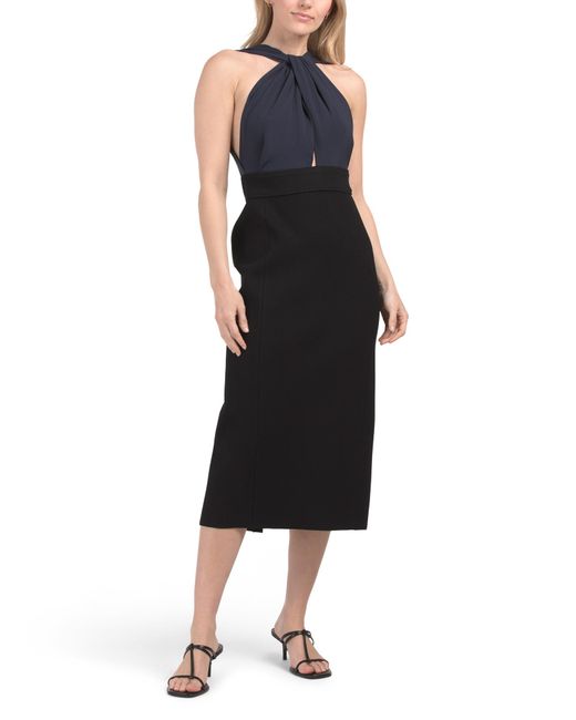 Tj Maxx Black Silk Blend Heavy Georgette Dress For Polyester/Rayon