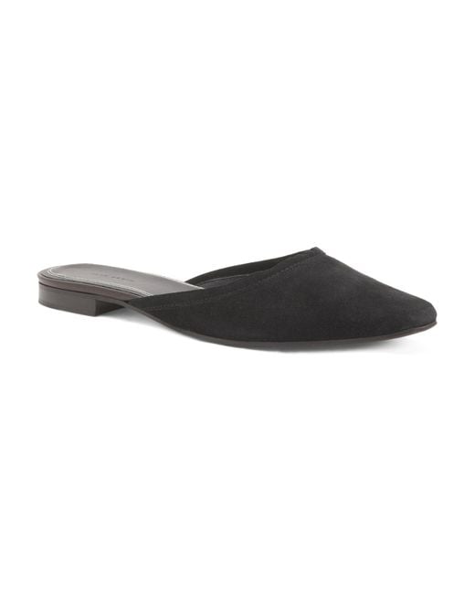 Tj Maxx Black Suede Paz Slip On Mules For
