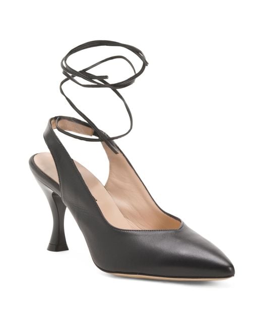 Tj Maxx White Leather Slingback Heels For