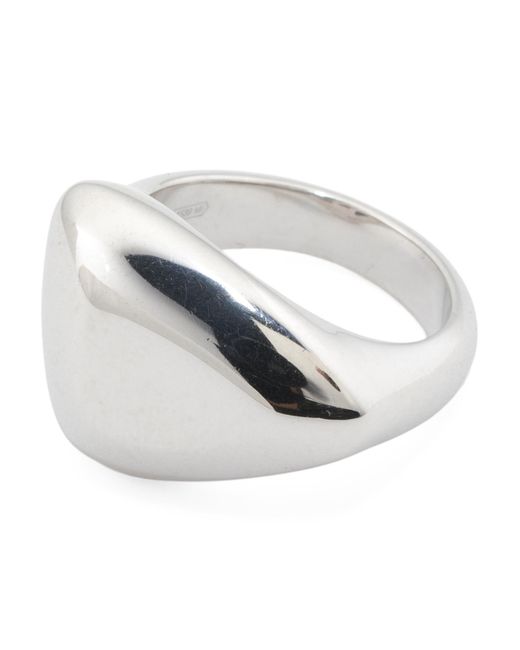 Tj Maxx White Sterling Triangular Ring