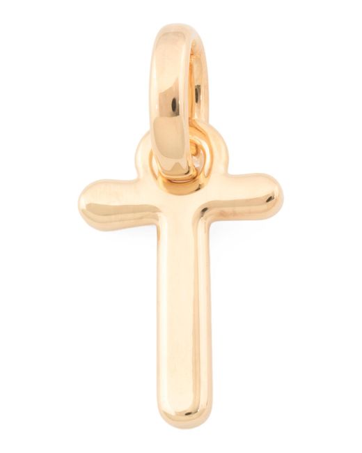 Tj Maxx Metallic 14K Polished Initial Pendant Charm For