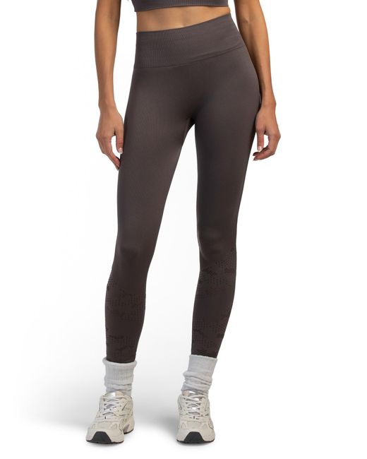 Tj Maxx Multicolor Seamless Leggings With Camo Crochet, Nylon/Spandex