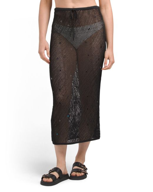 Tj Maxx Black Briar Skirt For Nylon/Polyester/Viscose