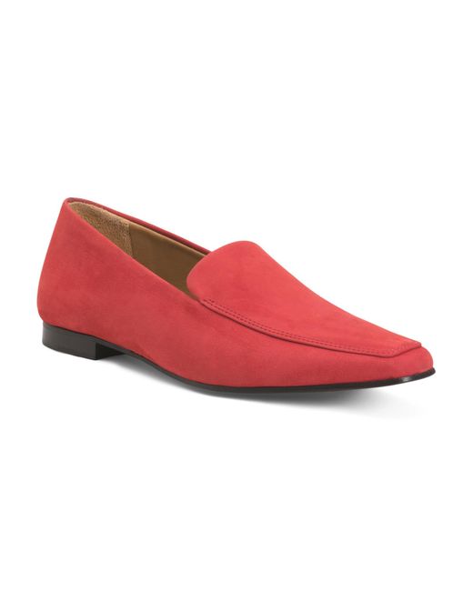 Tj Maxx Red Suede Morgan Loafers For Leather/Suede