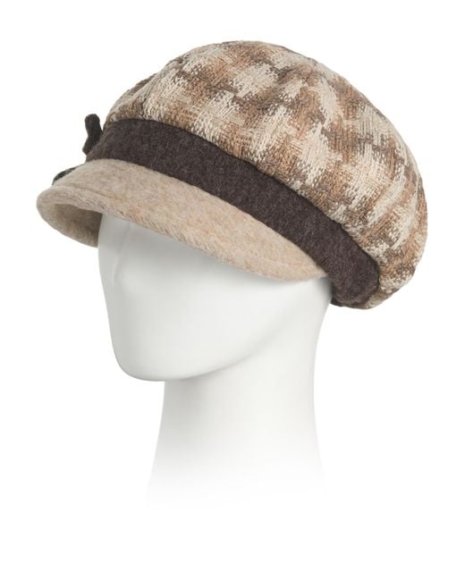 Tj Maxx White Wool Blend Cabby Hat For Polyester/Wool