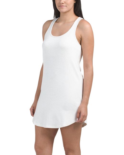 Tj Maxx White Jammie Essentials Sleep Dress For Polyester/Rayon