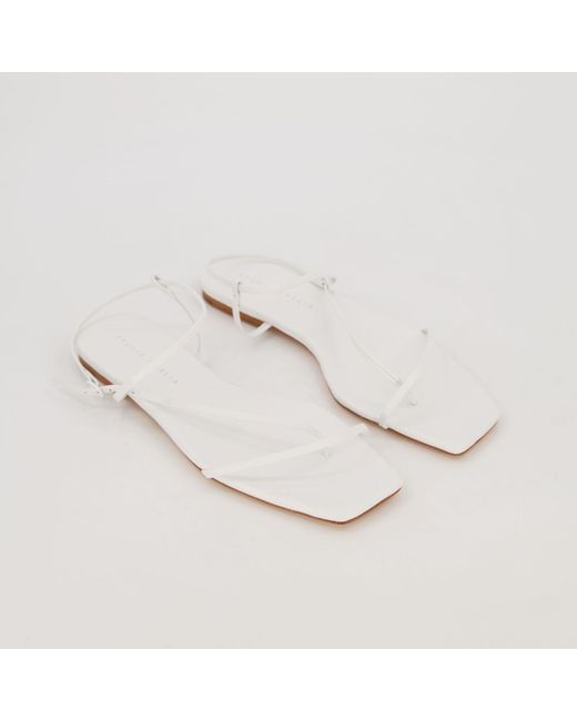 studio amelia white sandals