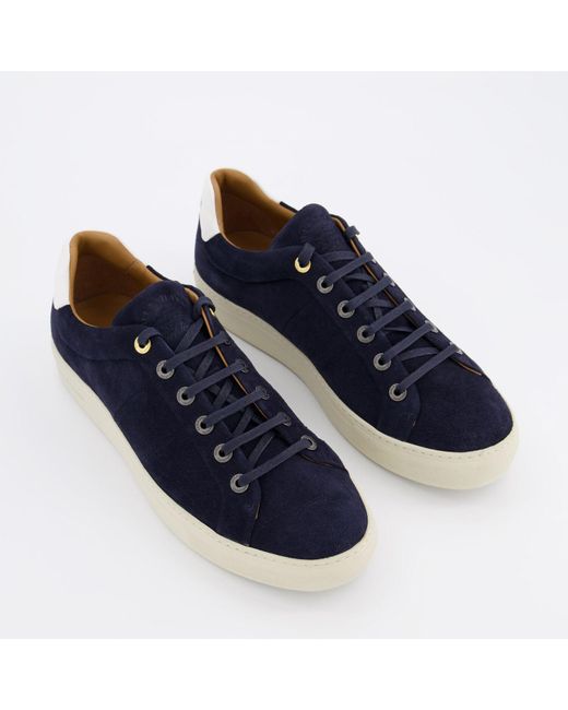 Paul & Shark Suede Trainers in Navy (Blue) for Men | Lyst UK