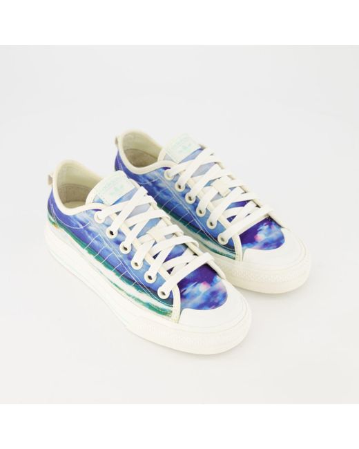 multicoloured adidas trainers