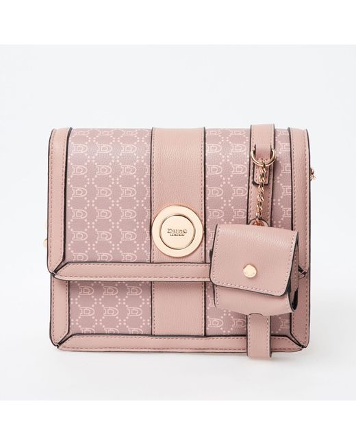 Dune Dusky Monogram Draycote Cross Body Bag in Pink Lyst UK