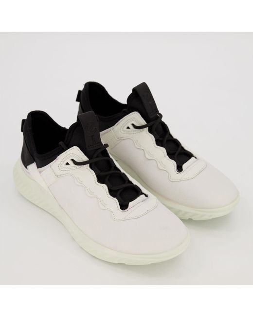 Ecco White Outdoor Lace Up Trainers for men