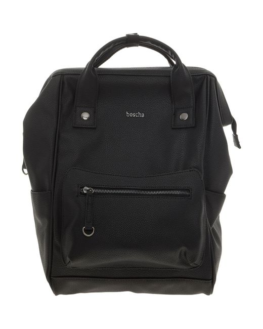 TK Maxx Black Structured Rim Backpack 
