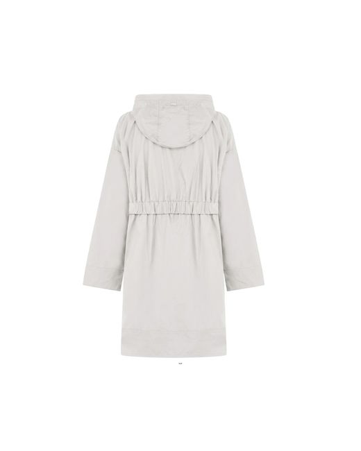 Herno Gray Lightweight Parka Coat