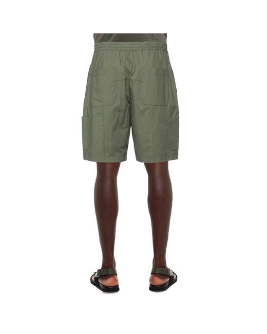 Ambush Green Cotton Bermuda for men