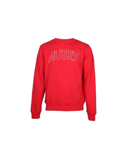 Autry Red Logo Sweatshirt for men