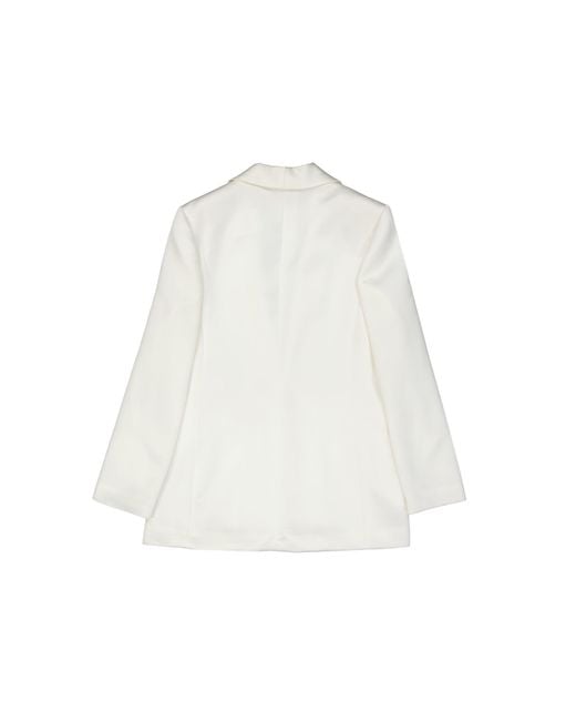 Blanca Vita White Satin Effect Jacket