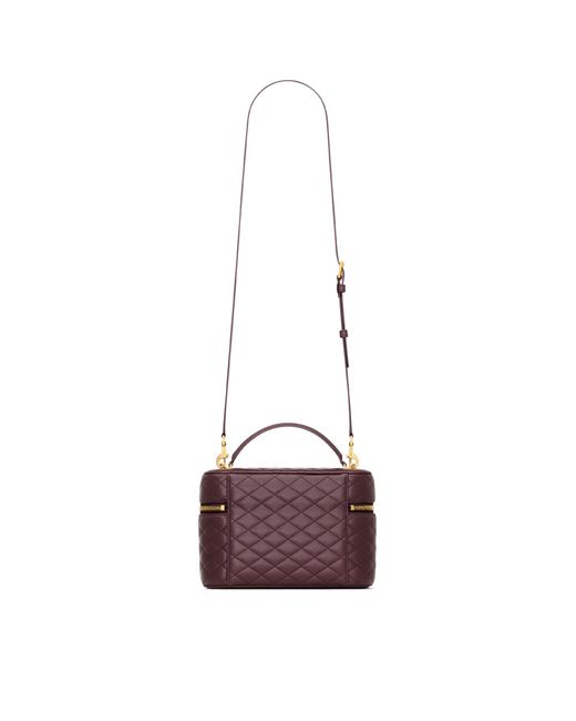 Saint Laurent Purple Gaby Large Vanity Bag