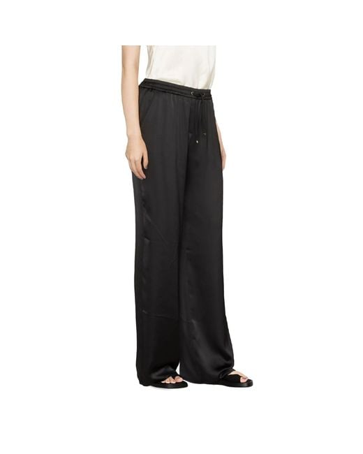 Herno Black High-Waist Palazzo Pants