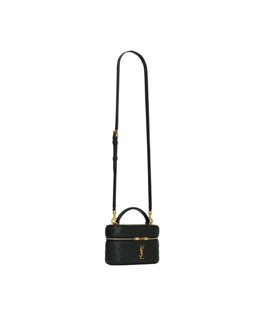 Saint Laurent Black Gaby Vanity Bag