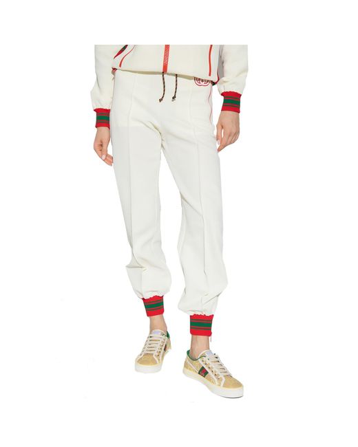 Pantaloni della tuta di Cucci di Gucci in Bianco | Lyst