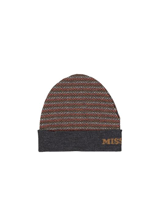 Missoni Brown Wool Hat for men