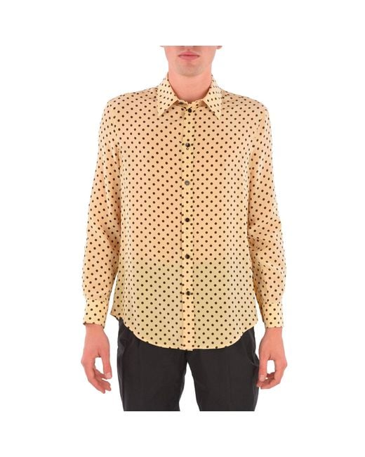 Silk polka dot best sale shirt