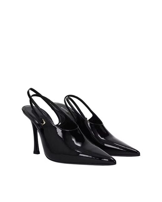 Givenchy Black Leather Slingback Pumps