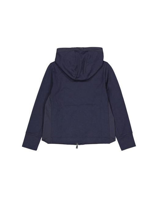 Herno Blue Zipped Sweatshirt