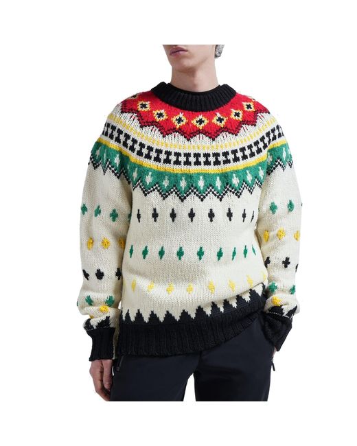 Pullover in misto lana di 3 MONCLER GRENOBLE in Multicolor da Uomo