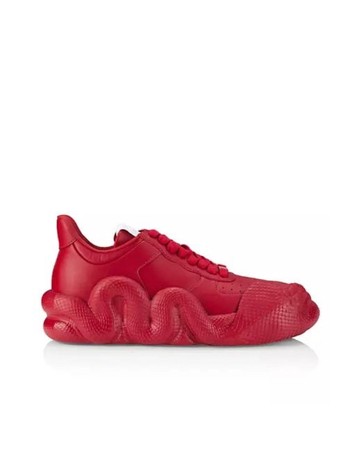 Giuseppe Zanotti Red Cobra Sneakers for men