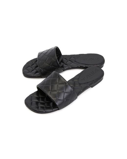 Bottega Veneta Black Amy Leather Mules