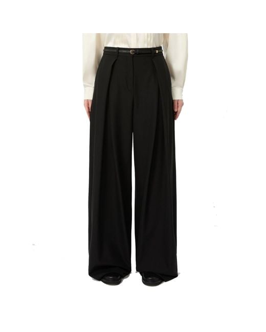 Max Mara Black Studio Aere Wide Trousers