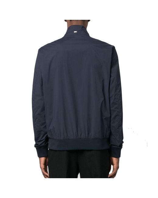 Herno Blue Bomber Jacket for men
