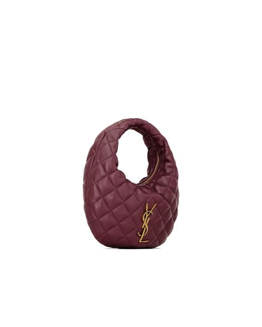 Saint Laurent Purple Icarino Quilted Handbag