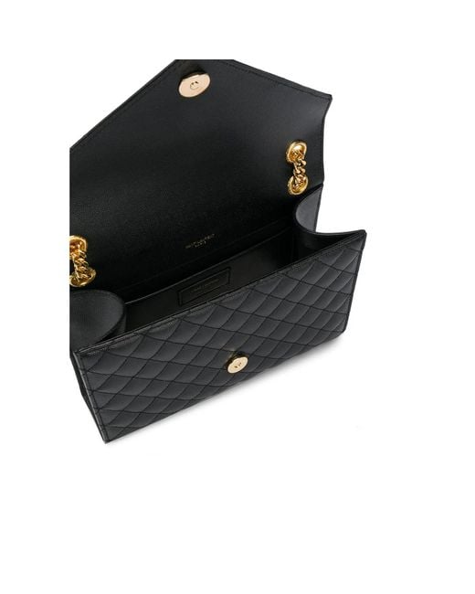 Saint Laurent Black Envelope Medium Bag