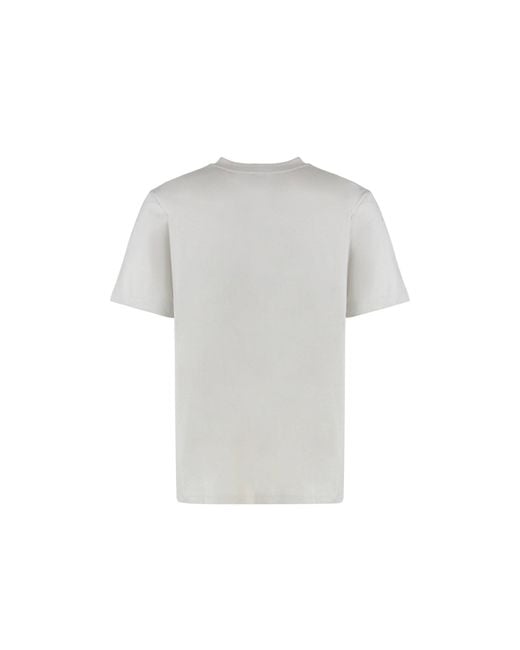 Off-White c/o Virgil Abloh Gray Cotton Crew-Neck T-Shirt for men