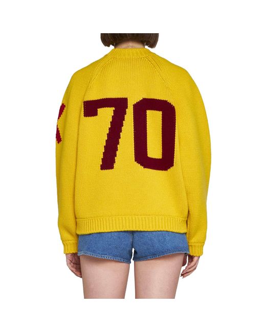 Pullover in cotone di KENZO in Yellow