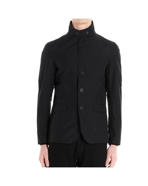 Herno Blue High-Neck Jacket for men