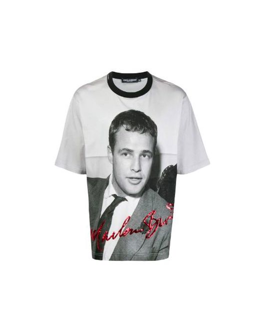 Dolce & Gabbana Gray Marlon Brando T for men