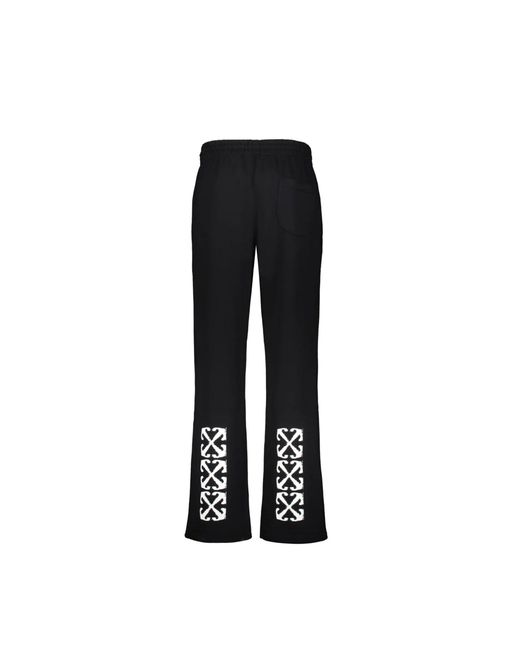 Off-White c/o Virgil Abloh Black Cotton Track Pants for men