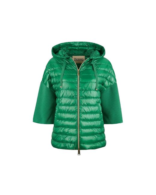 Herno Green Ultralight Hooded Jacket