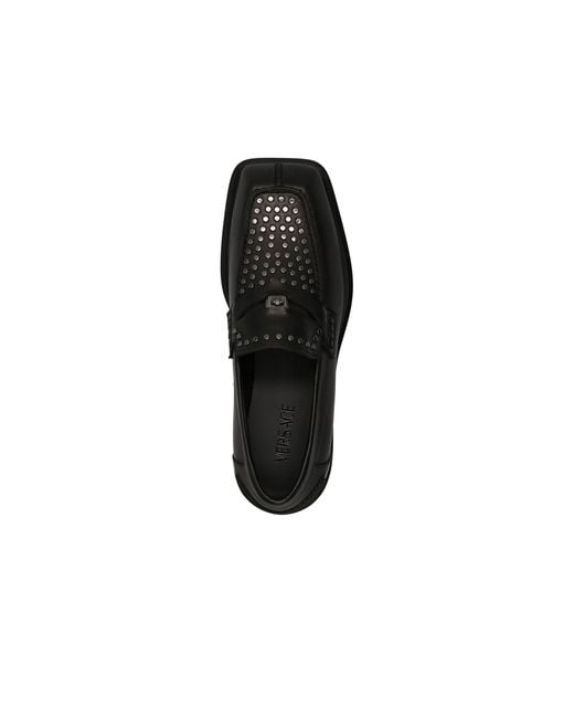 Versace Black Medusa Leather Loafers for men